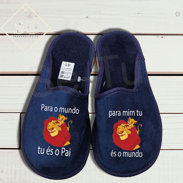 Chinelos Rei Leão Melhor Pai do Mundo - Sê-Tu